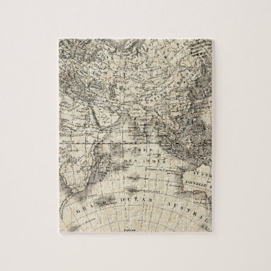 ヨーロッパおよびアジアのヴィンテージの地図 ジグソーパズル (縦)