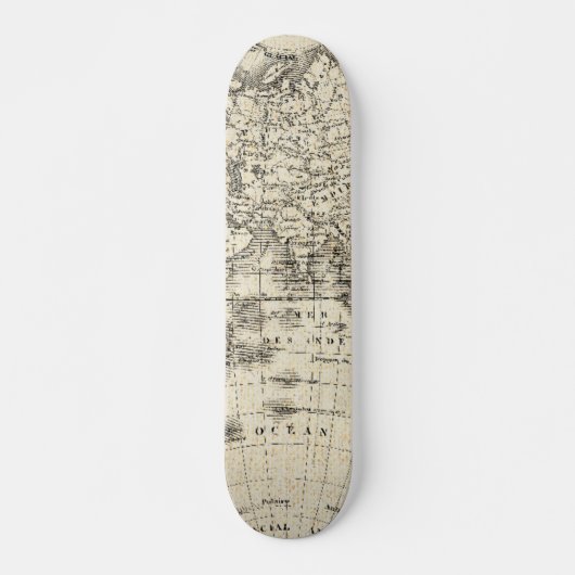 ヨーロッパおよびアジアのヴィンテージの地図 スケートボード (正面)
