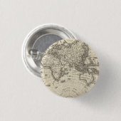 ヨーロッパおよびアジアのヴィンテージの地図 缶バッジ (正面&裏面)