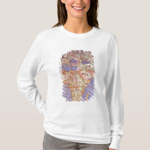 ヨーロッパおよびアフリカの地図 Tシャツ