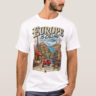 ヨーロッパからの呼び声 Tシャツ | ビンテージ ヨーロッパ旅行