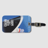 ヨーロッパから北米へのクルーズライナー商業 ラゲッジタグ (正面横)