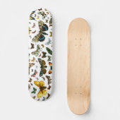 ヨーロッパで知最高のられる蝶と蛾のコラージュ スケートボード (正面)