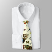 ヨーロッパで知最高のられる蝶と蛾のコラージュ ネクタイ (タイ)