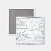 ヨーロッパとアジアの地図 マグネット (正面/裏面)