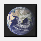 ヨーロッパとアジアを示す全地球2 マグネット (正面)