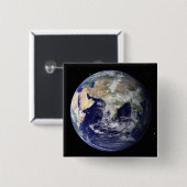 ヨーロッパとアジアを示す全地球2 缶バッジ (正面&裏面)