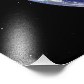 ヨーロッパとアジアを示す地球 フォトプリント            (角)