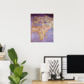 ヨーロッパとアフリカの地図 ポスター (ホームオフィス)