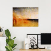 ヨーロッパとブルbyジョセフ・マロード・ターナー ポスター (ホームオフィス)