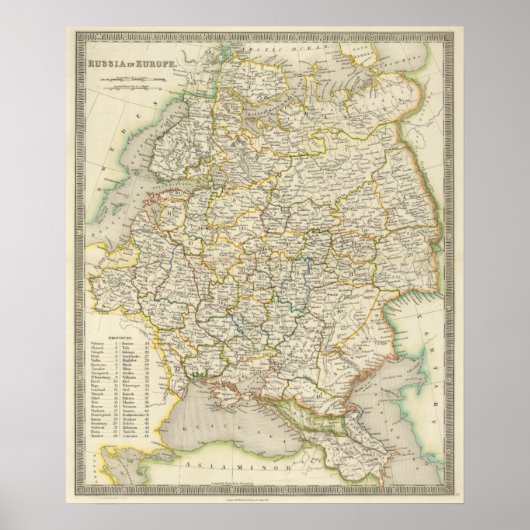 ヨーロッパとロシア ポスター (正面)