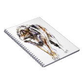 ヨーロッパのオオカミ ノートブック (右側)