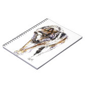 ヨーロッパのオオカミ ノートブック (左側)