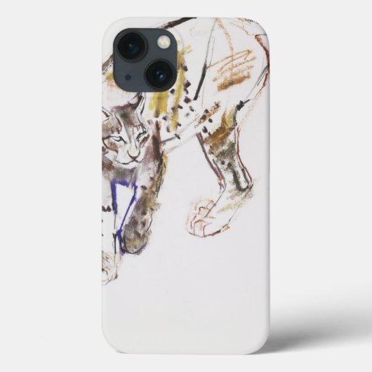 ヨーロッパのオオヤマネコ Case-Mate iPhoneケース (裏面)
