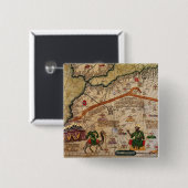 ヨーロッパのカタロニアの地図のコピーの詳細 缶バッジ (正面&裏面)