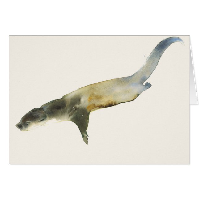 ヨーロッパのカワウソ (正面横)