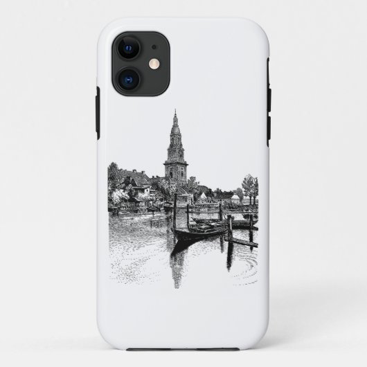 ヨーロッパのクラシックシティ水路 iPhone 11 ケース Case-Mate iPhoneケース (裏面)