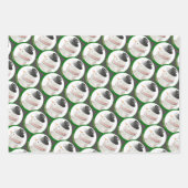 ヨーロッパのクリスマス ラッピングペーパーシート (正面)