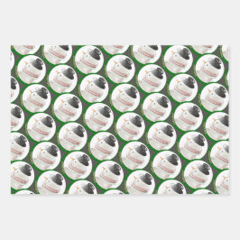 ヨーロッパのクリスマス ラッピングペーパーシート