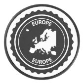 ヨーロッパのゴム印 アイスホッケーパック (正面)