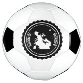 ヨーロッパのゴム印 サッカーボール (回転)