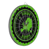 ヨーロッパのゴム印 ダーツボード (正面左)