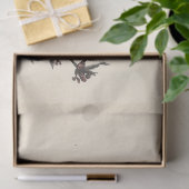 ヨーロッパのゴールドフィンチの水色のデカップバードプリント 薄葉紙 (ギフト)