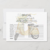 ヨーロッパのスクーターのシャワーワードスクランブルゲーム 招待状 (正面)