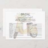 ヨーロッパのスクーターのシャワーワードスクランブルゲーム 招待状 (正面/裏面)