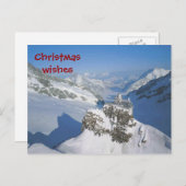 ヨーロッパのトップからのクリスマスの願い シーズンポストカード (正面/裏面)