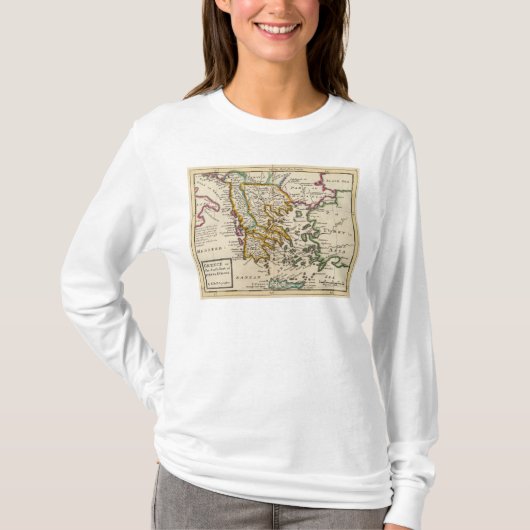 ヨーロッパのトルコのギリシャか南部分 Tシャツ (正面)