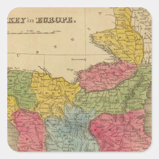 ヨーロッパのトルコ8 スクエアシール (正面)