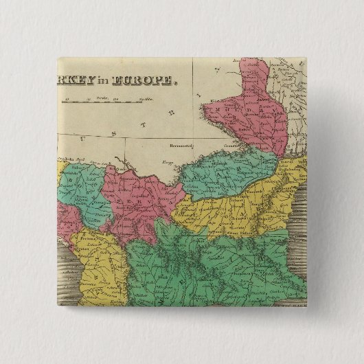 ヨーロッパのトルコ 缶バッジ (正面)