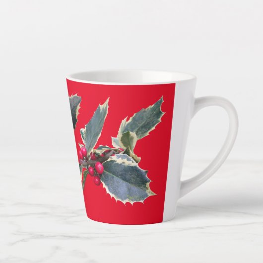 ヨーロッパのホリー顧客。レッドラテマグ カフェラテマグ (右)