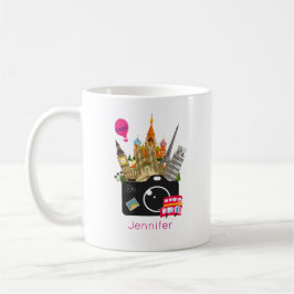 ヨーロッパのランドマーク旅行写真家 コーヒーマグカップ