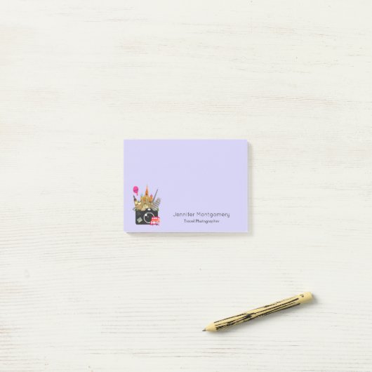 ヨーロッパのランドマーク旅行写真家 ポストイット (デスク上)