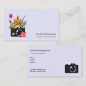 ヨーロッパのランドマーク旅行写真家 名刺 (正面/裏面)