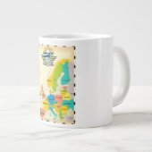 ヨーロッパのレトロ地図 ジャンボコーヒーマグカップ (正面右)