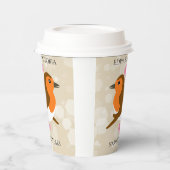 ヨーロッパのロビンズロベバード任意の年周年記念 紙コップ (左)