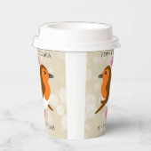 ヨーロッパのロビンズロベバード任意の年周年記念 紙コップ (右)