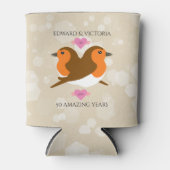 ヨーロッパのロビンズロベバード任意の年周年記念 缶クーラー (正面)