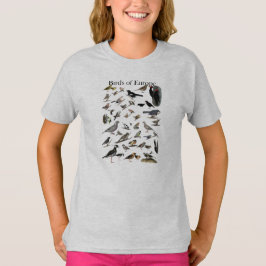 ヨーロッパのワイシャツの鳥 Tシャツ