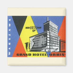 ヨーロッパのヴィンテージ旅行, ワルシャワ(Warszawa), ポーランド マグネット