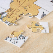 ヨーロッパの人種的な地図 ジグソーパズル (側面)