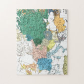 ヨーロッパの人種的な地図 ジグソーパズル (縦)