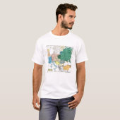 ヨーロッパの人種的な地図 Tシャツ (正面フル)