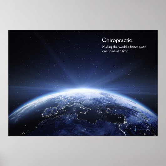 ヨーロッパの光を持つ地球のカイロプラクティックポスター ポスター (正面)