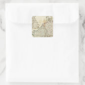 ヨーロッパの刻印された地図 スクエアシール (バッグ)