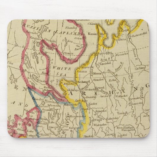 ヨーロッパの北ロシア マウスパッド (正面)