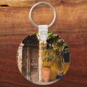 ヨーロッパの古い扉 キーホルダー (正面)